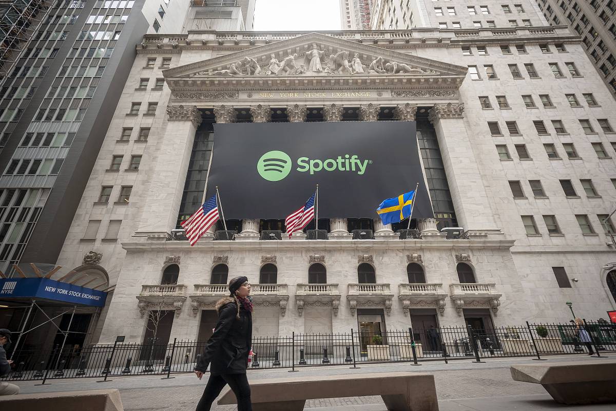 美国:spotify在纽交所上市