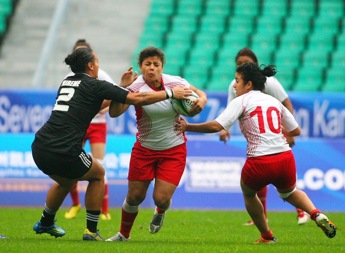 2013年3月30日,广州,2013世界女子七人制橄榄球赛,新西兰vs突尼斯.***