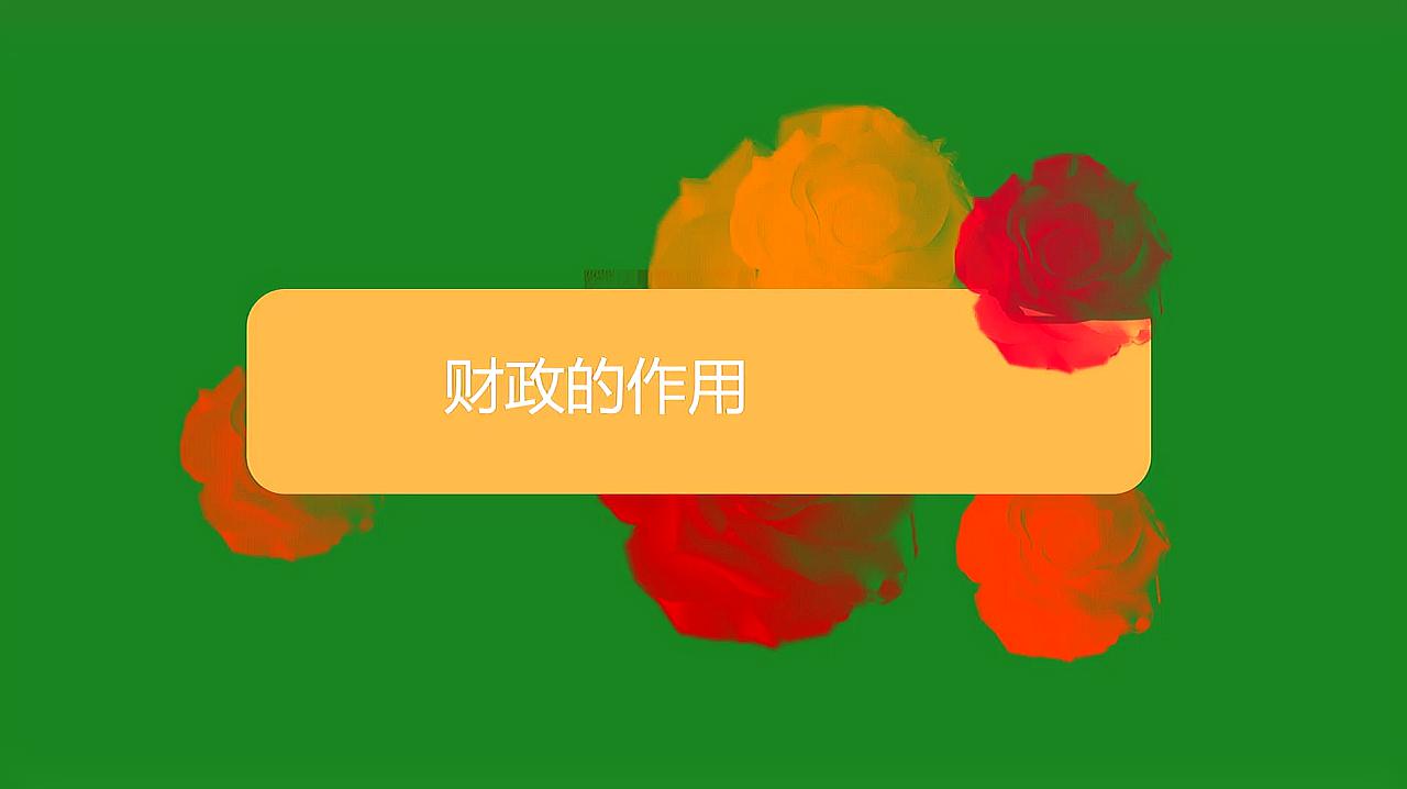 [图]什么是国家财政的作用