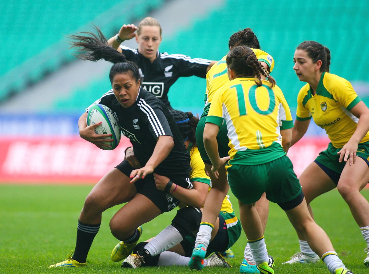 2013年3月30日,广州,2013世界女子七人制橄榄球赛,新西兰29-0巴西.***