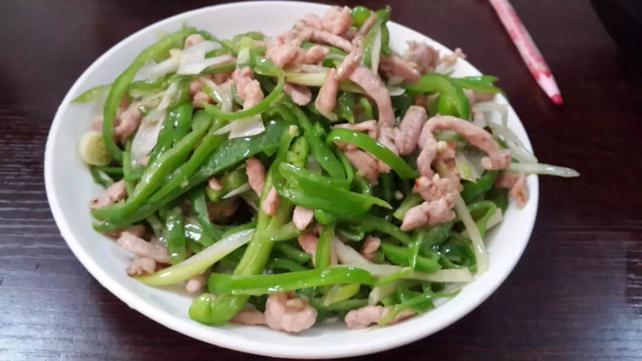 青椒炒肉丝
