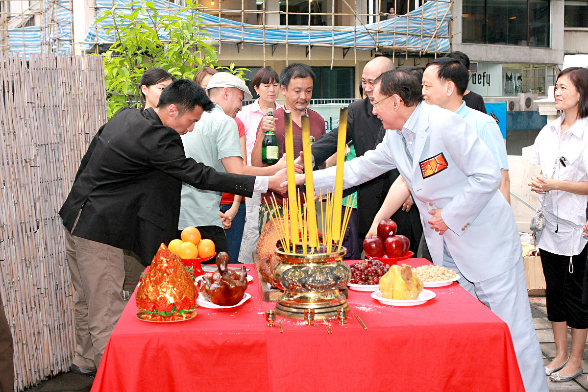 2008年5月28日,香港,英皇新电影《证人》开镜.+++_+++证人,