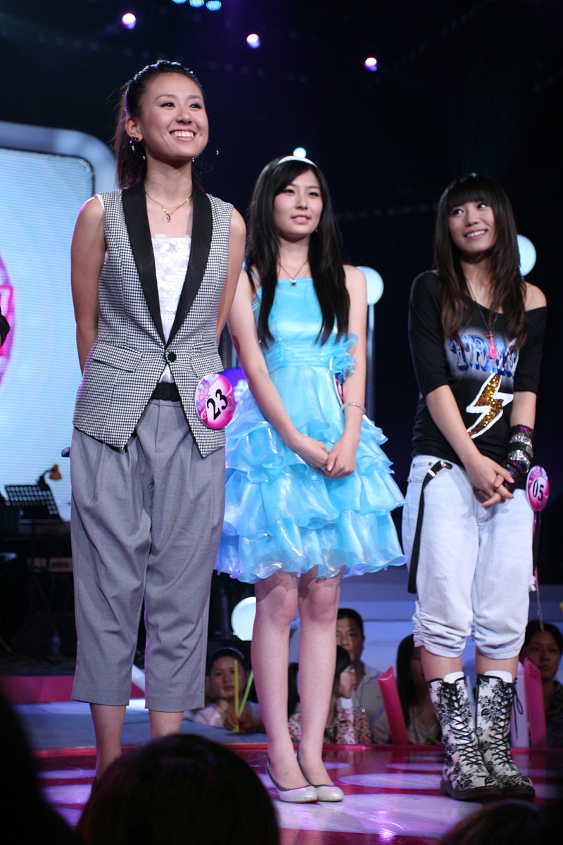 2009年6月18日,湖南长沙,<strong>快</strong>乐女声60进20第2场.***_***+++_+++选秀