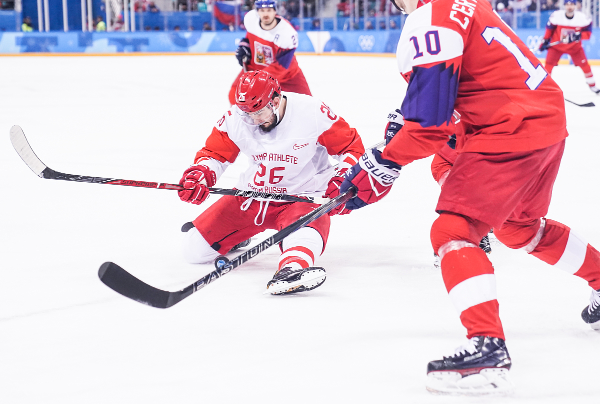 2018平昌冬奥会冰球半决赛:俄罗斯3-0捷克