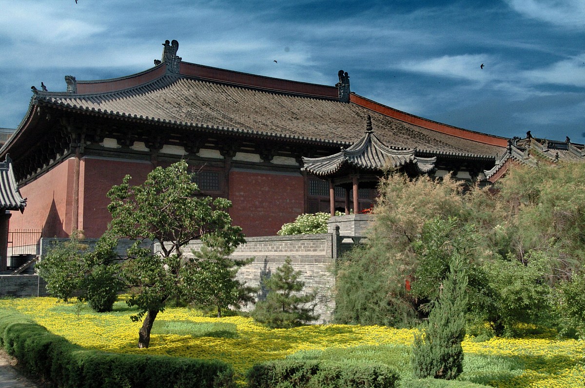 2008年7月2日,大同,善化寺大雄宝殿为辽代所建,后经金代重修,仍保持辽