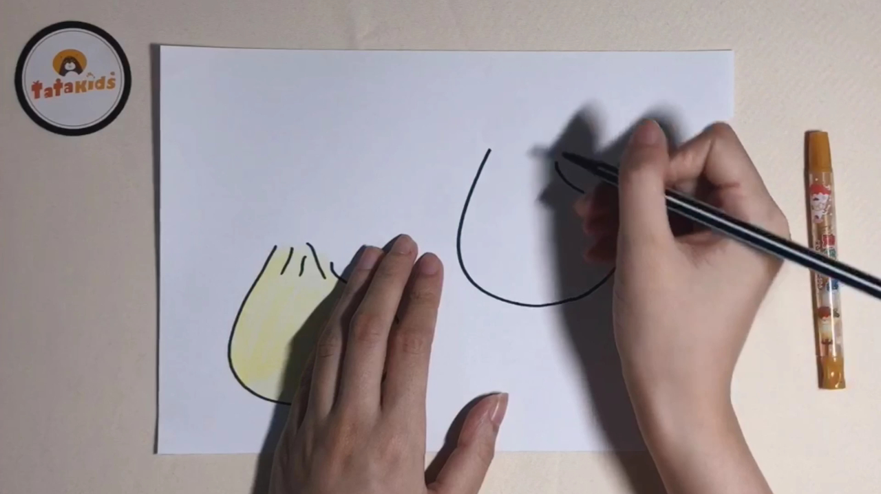 包子简笔画教程-趣味分步画大全