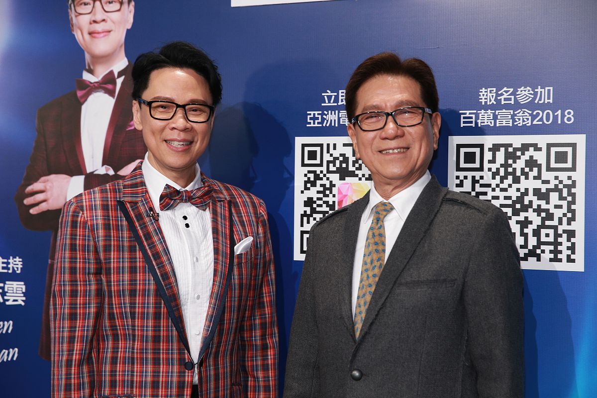 2018年1月2日,香港,明星参加"百万富翁2018 名人版"节目录制.陈志云