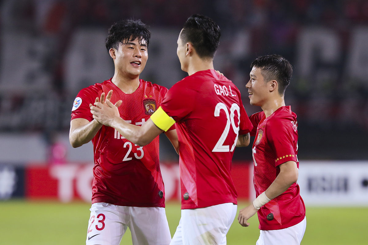 2019年4月10日,广东广州,2019亚冠小组赛f组,广州恒大淘宝4-0墨尔本胜