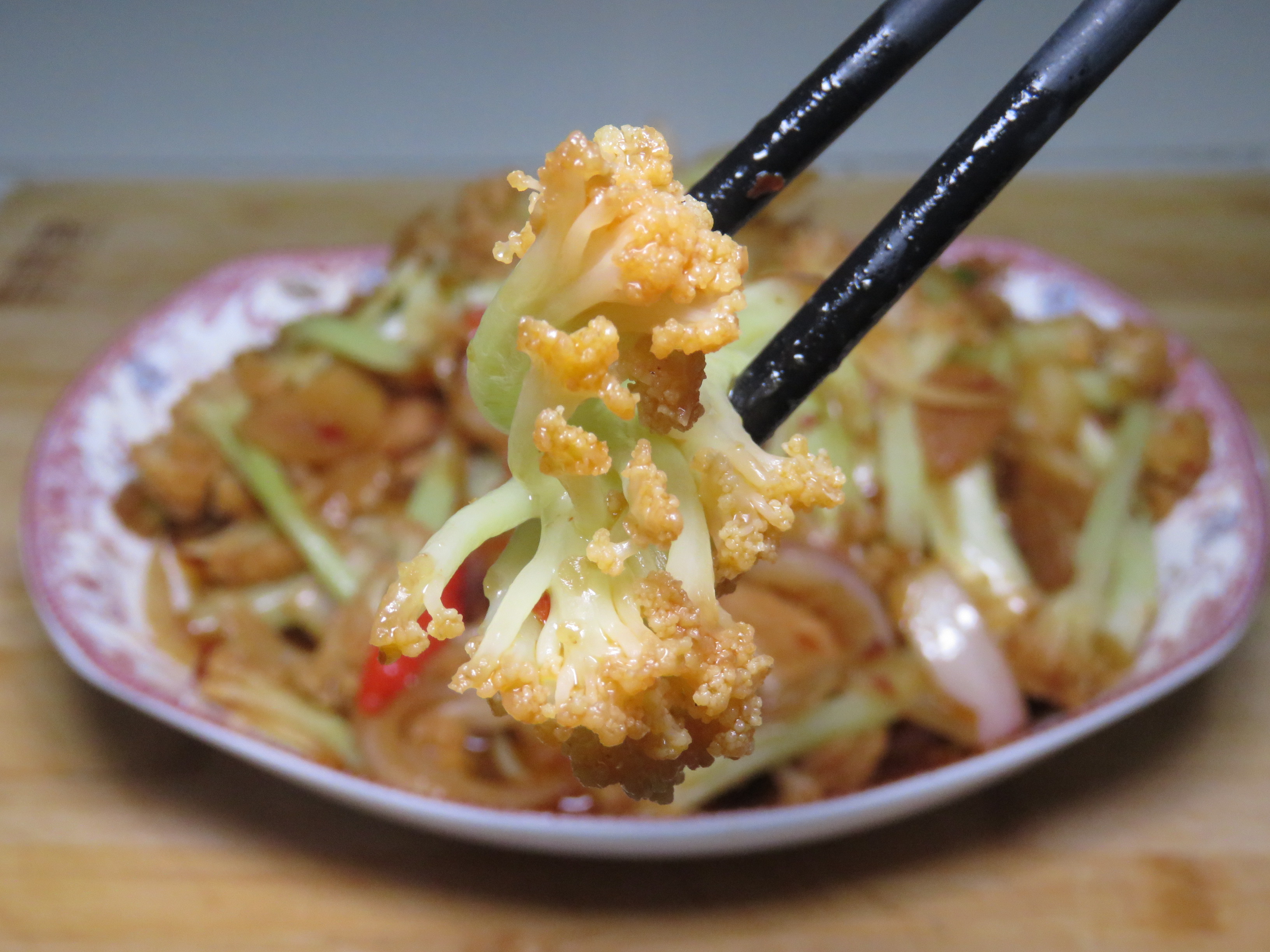 去饭店必点的干锅花菜,原来做法这么简单,看一遍就学会了