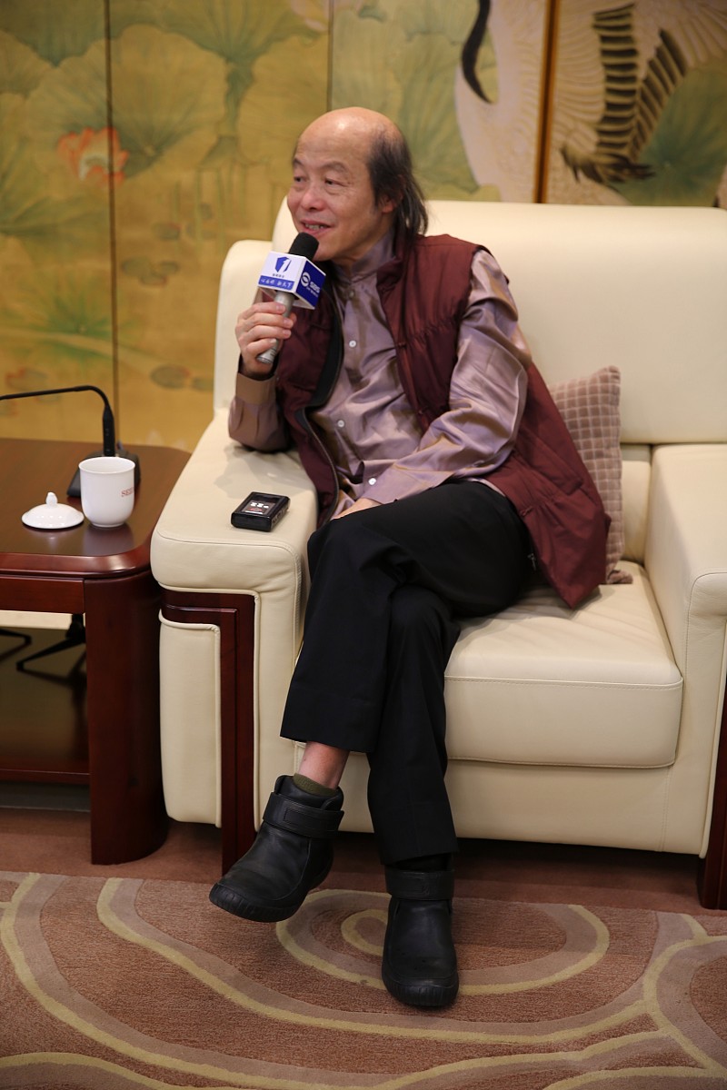 2014年04月11日,江苏省苏州市,林清玄举行《从人生的最底层出发》的主