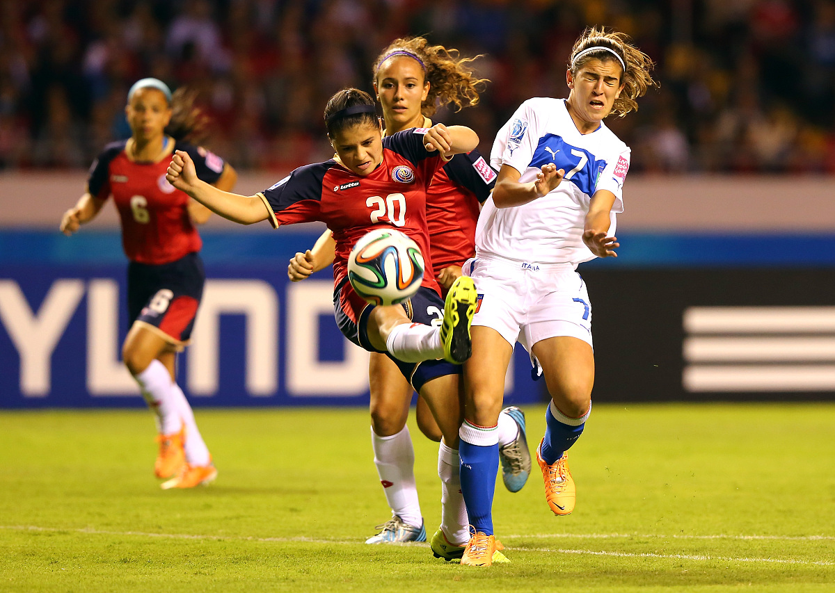2014年3月18日,哥斯达黎加,2014u17女足世界杯小组赛,哥斯达黎加vs意