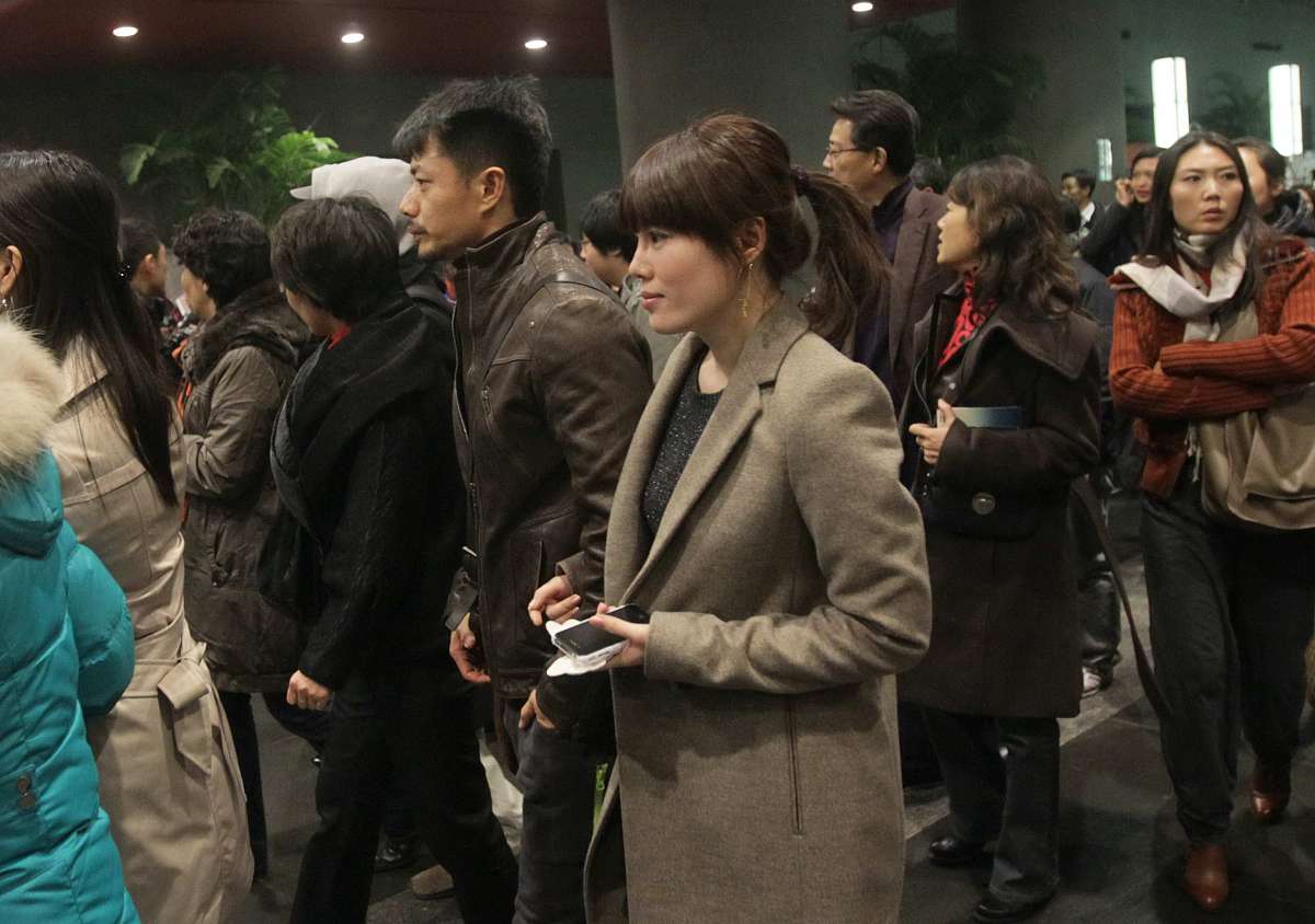 2011年12月1日,北京,嫣然天使基金五周年酒会.***_***段奕宏夫妇+++_+