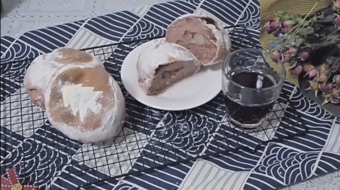 新手烘焙减肥红酒橙子软欧面包,看一遍就会,味道也很不一般哦