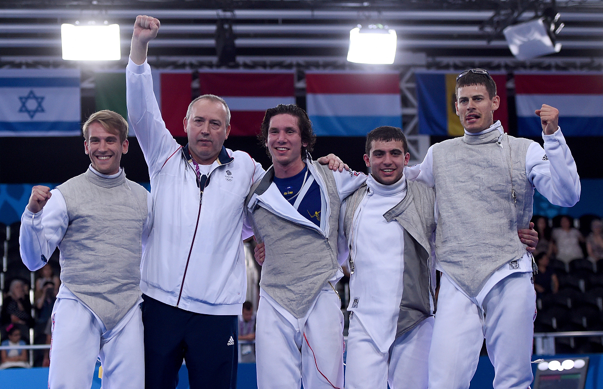 baku, azerbaijan - june 27:  (l-r) benjamin peggs, head coach an