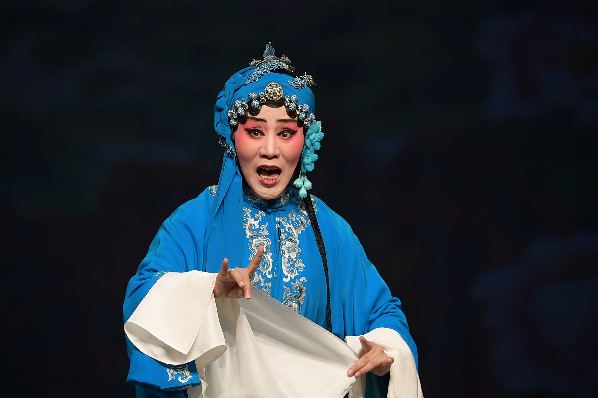 2019年7月26日,江苏苏州,山西省北路梆子《王宝钏》演出.