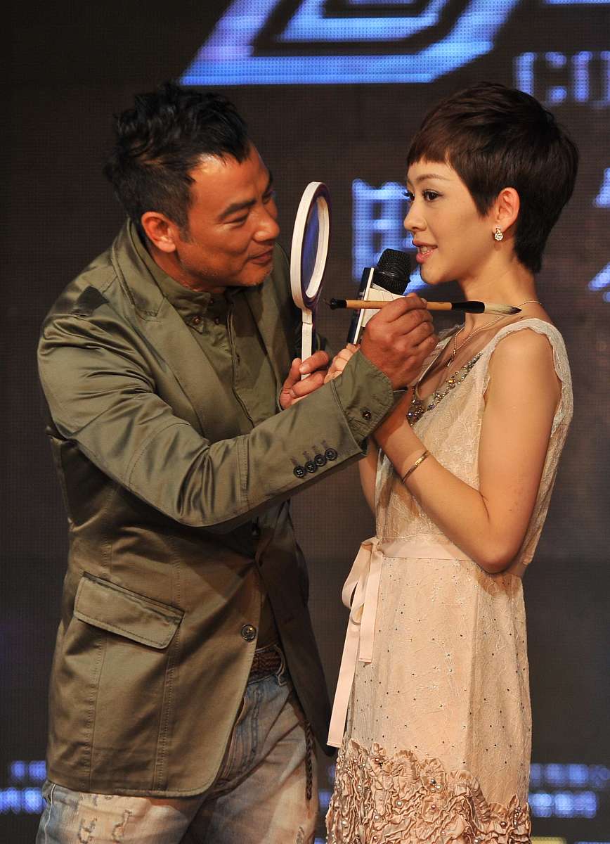 2011年7月5日,北京,电影《回马枪》记者会举行.***_***任达华 瑶淼+++