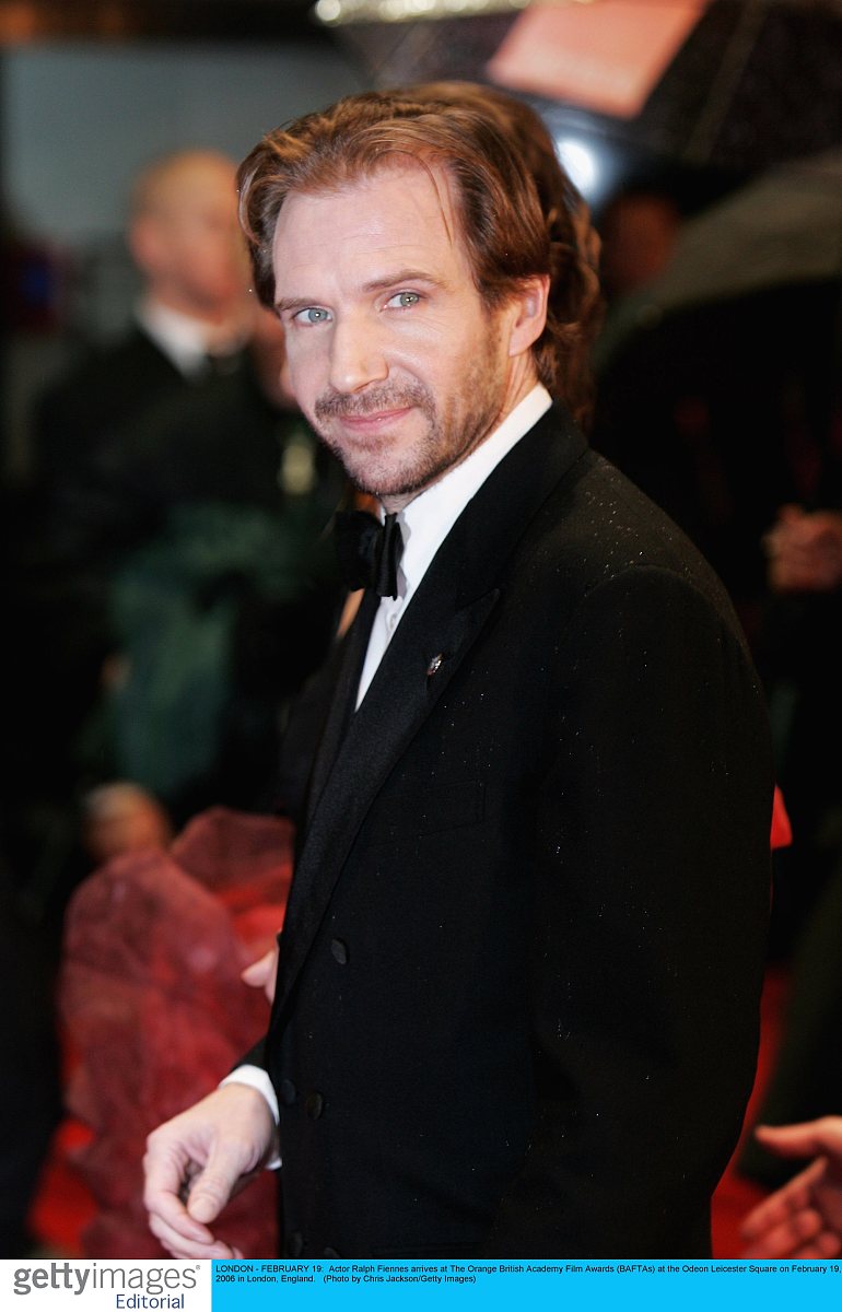 london - february 19:  actor ralph fiennes arrives at the orange