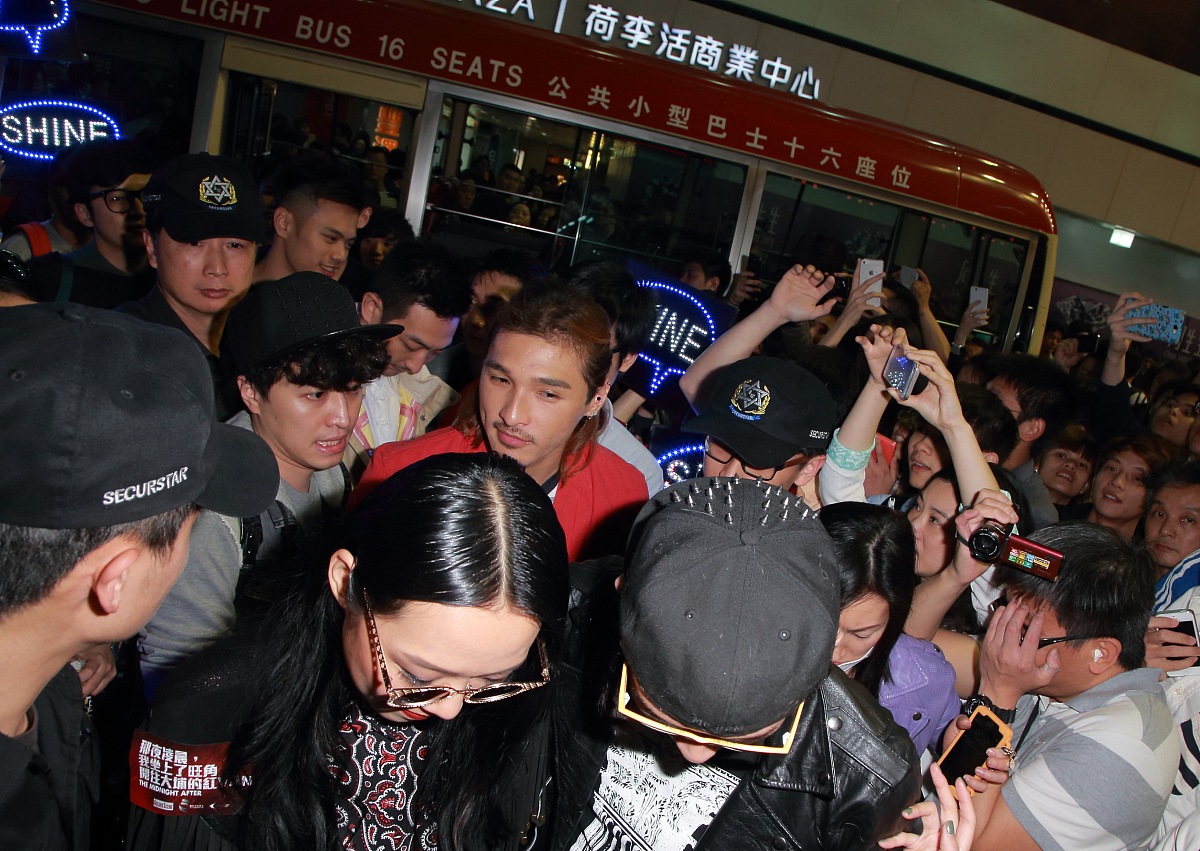 2014年4月8日,香港,电影《那夜凌晨……我坐上了旺角开往大埔的红van