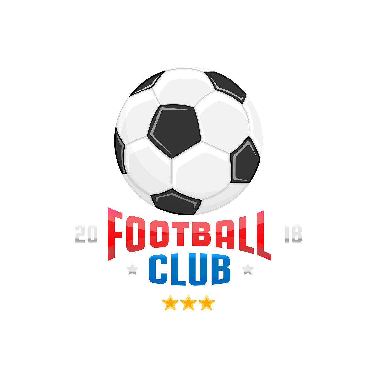 template soccer logo design. championship football club