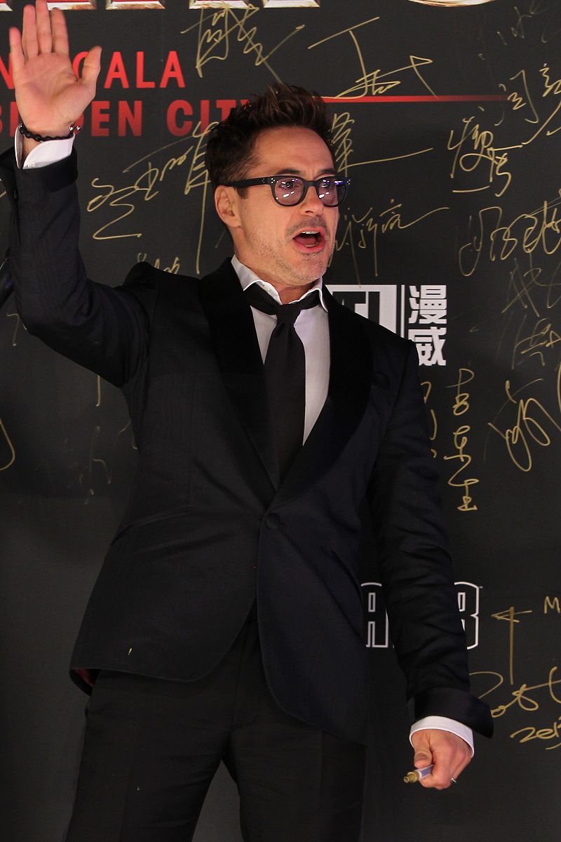2013年4月6日,北京,电影《钢铁侠3》(iron man 3)中国之夜首映.小罗伯
