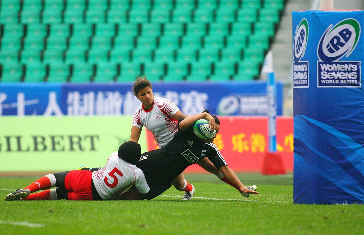 2013年3月30日,广州,2013世界女子七人制橄榄球赛,新西兰vs突尼斯.***