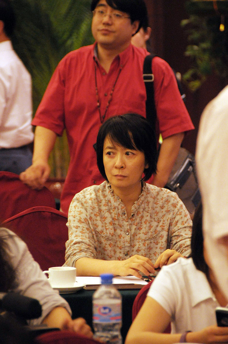 2008年6月1日,北京,著名经纪人王京花,出席其代理的演员主演的的电视