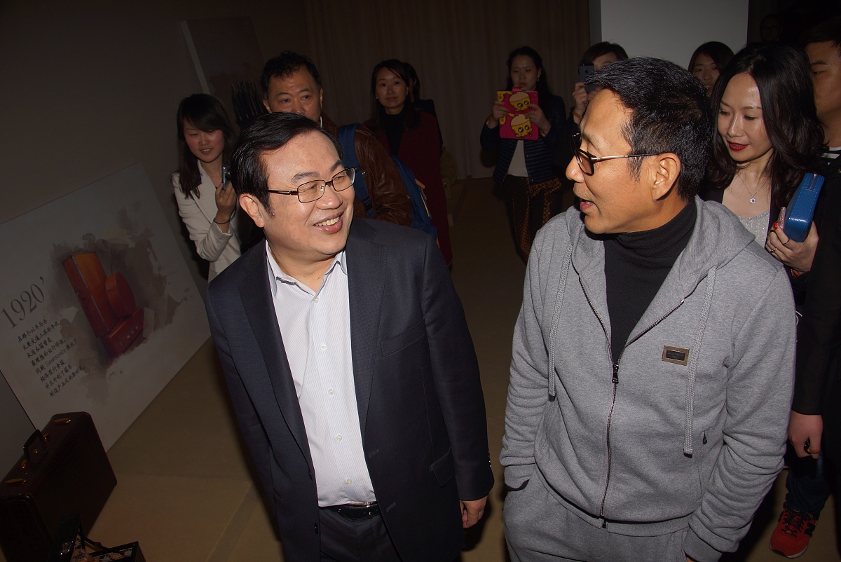 2014年03月20日,上海,陈道明出息某皮具品牌发布会.***_***陈道明