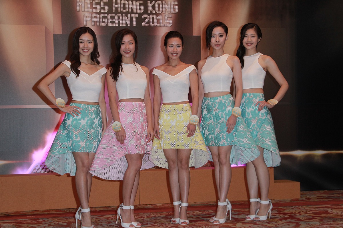 2015年7月2日,香港,2015年香港小姐竞选正式入围的12位佳丽媒体见面会