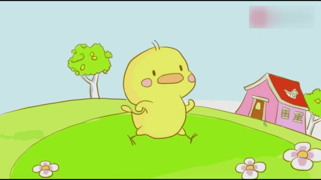 两分钟学会画一只奔跑中的卡通小鸭子