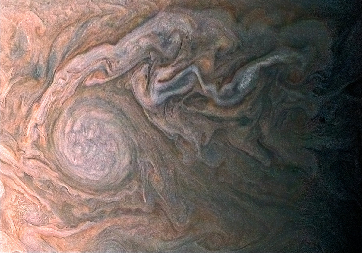 最新照片显示:木星大小红斑近距离相遇