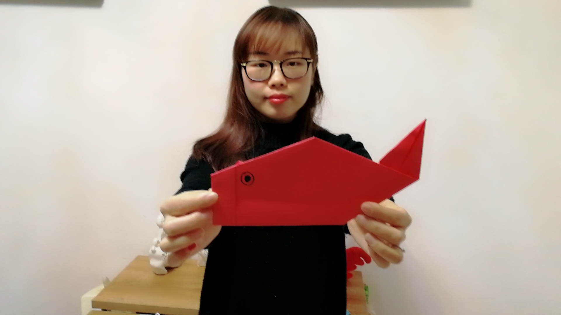 手工折纸——鲤鱼的折法,非常简单,一分钟就学会!