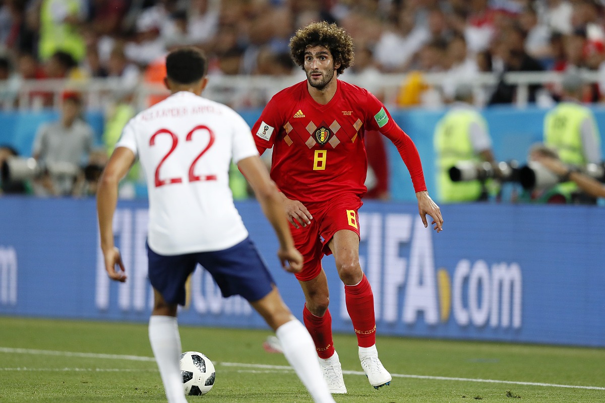 (l-r) trent alexander-arnold of england, marouane fellaini of be