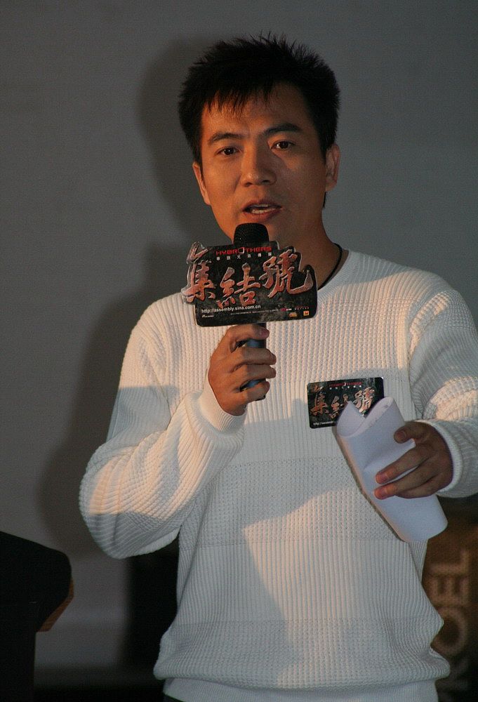 2007年10月8日,北京,集结号官网启动仪式.黄健翔+++_+++集结号官网,启
