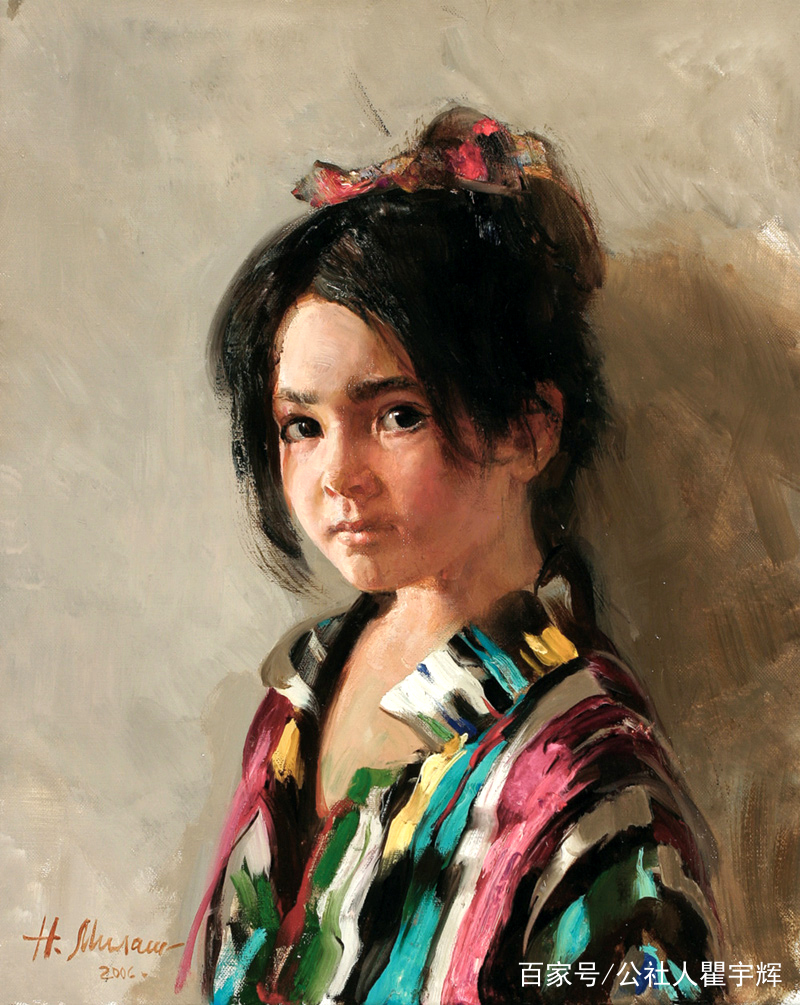 女画家米拉舍维奇画笔下的小天使。米拉舍维奇,1967年出生于杜尚别,1995年毕业于列宾美术学院,俄罗斯美术家协会会员。她油画作品以描绘儿童为主,浑厚有力,笔触细腻大胆,造型精准唯美,有着自己独特的风格。 米拉舍维奇画笔下的小天使,他们的脸上有一双清澈的眸,形象可爱中又带着点顽皮。