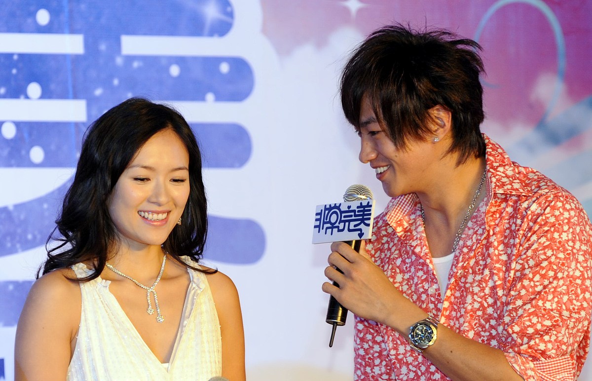 2009年6月1日,北京,电影《非常完美》官网启动发布会举行.***_***章子