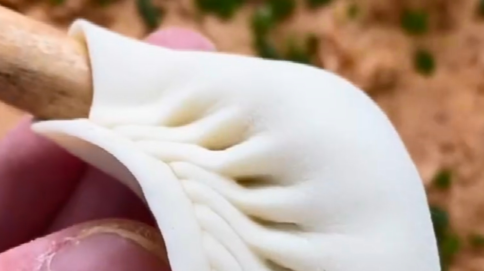 月牙饺子的包法,慢动作教你学会,看着就想吃啊!