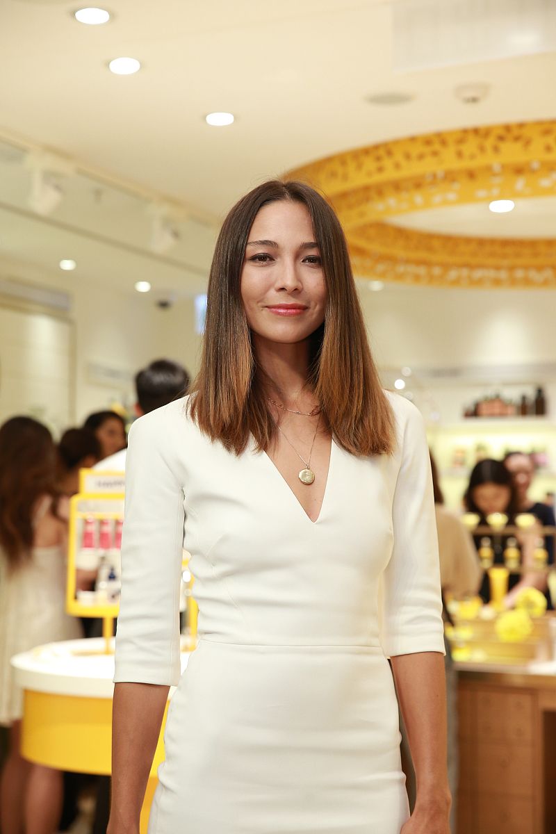 2017年9月13日,香港,明星出席 l'occitane阳光概念店开幕活动.