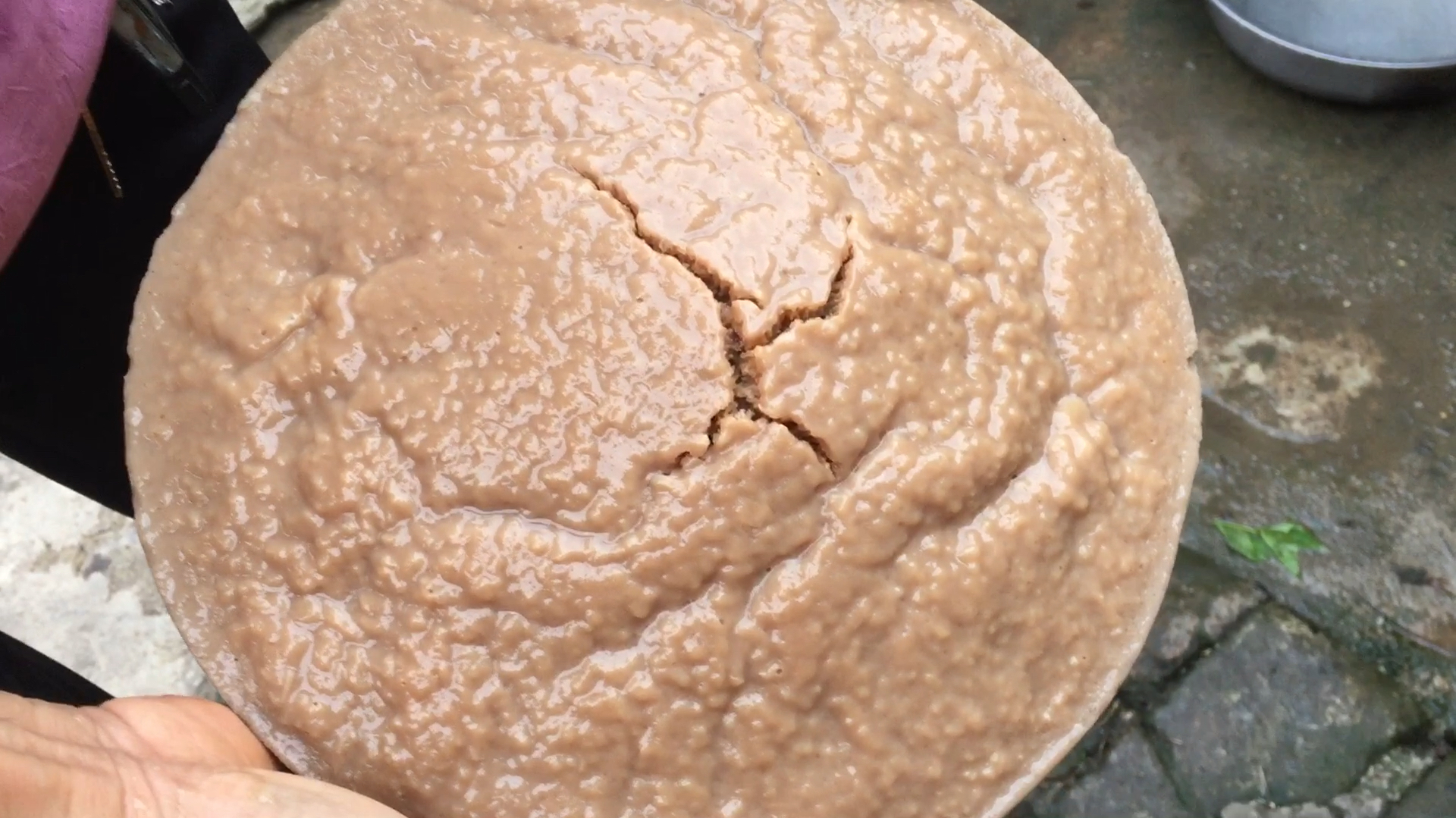 发糕籺煎一下特别香,灵山特产好吃