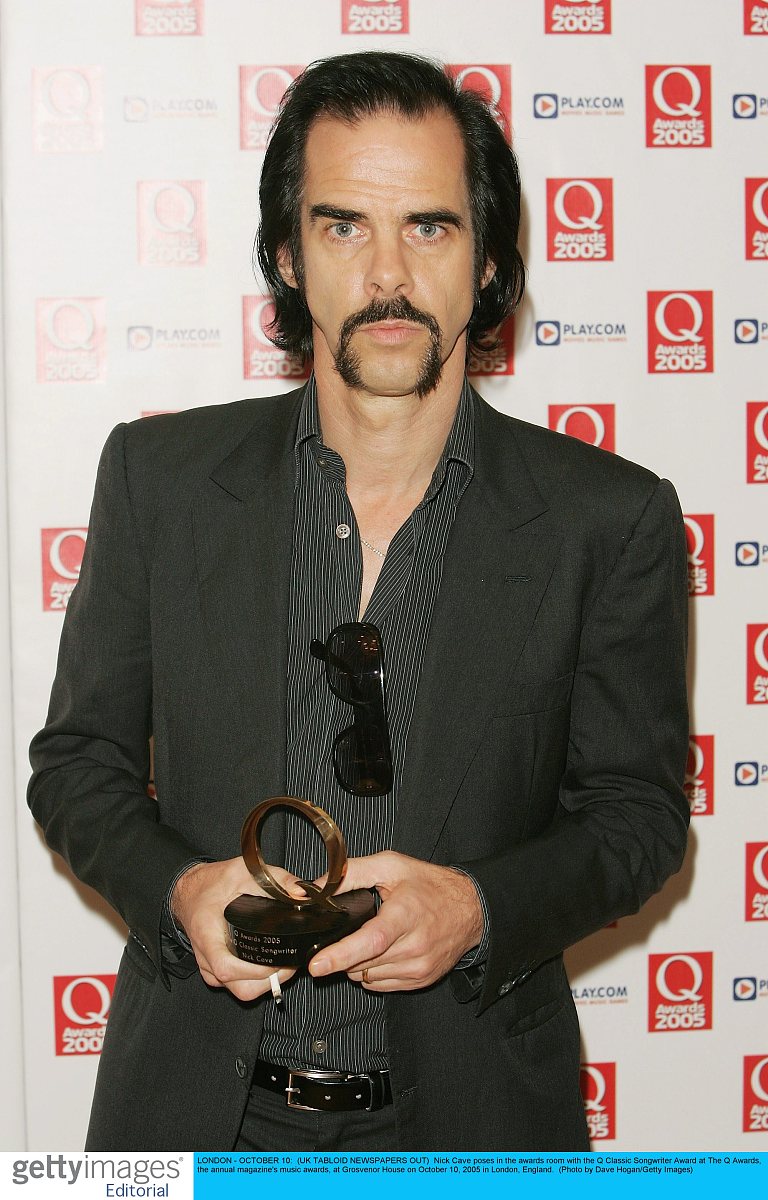 london - october 10:  (uk tabloid newspapers out)  nick cave pos