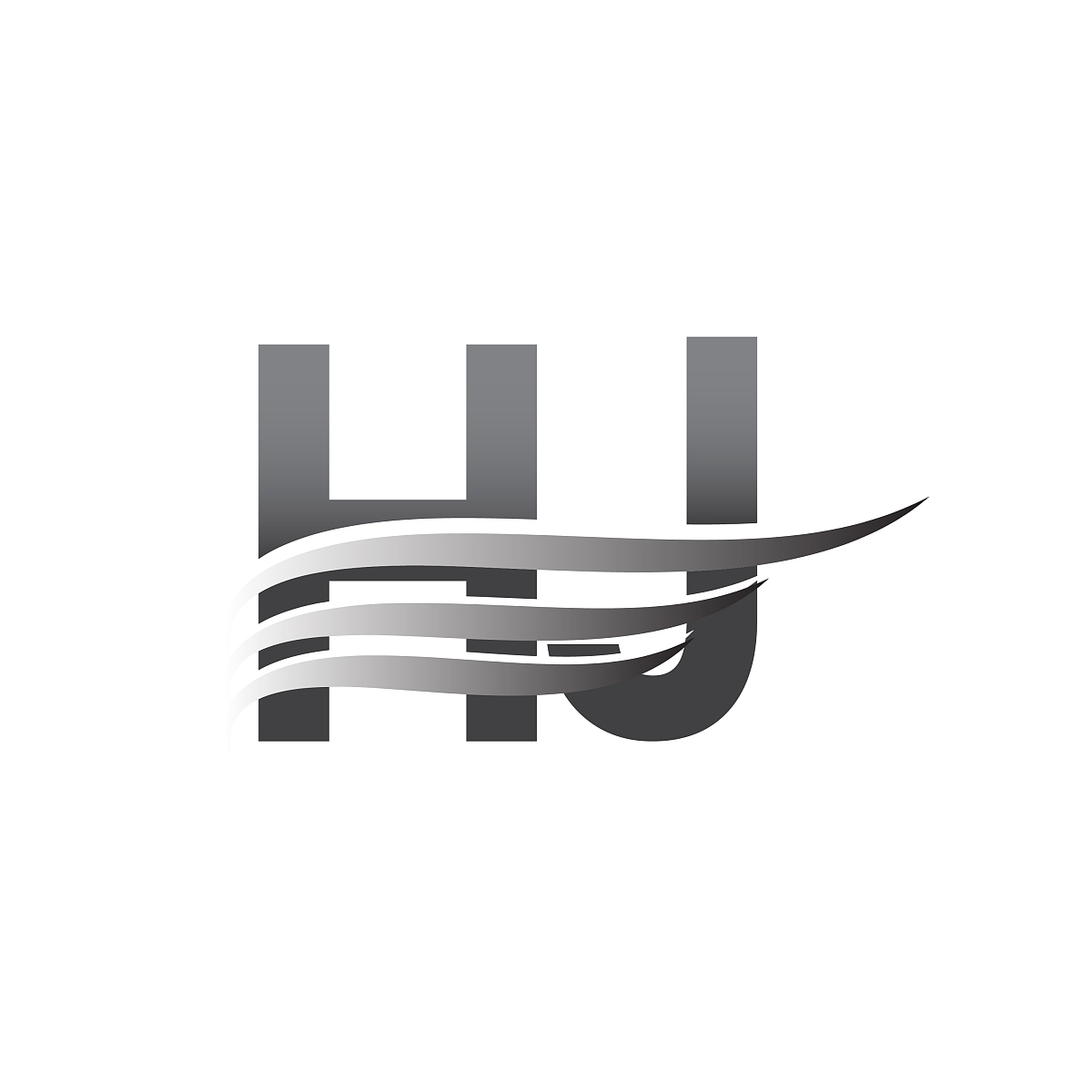 initial letter, grey color vector logotype