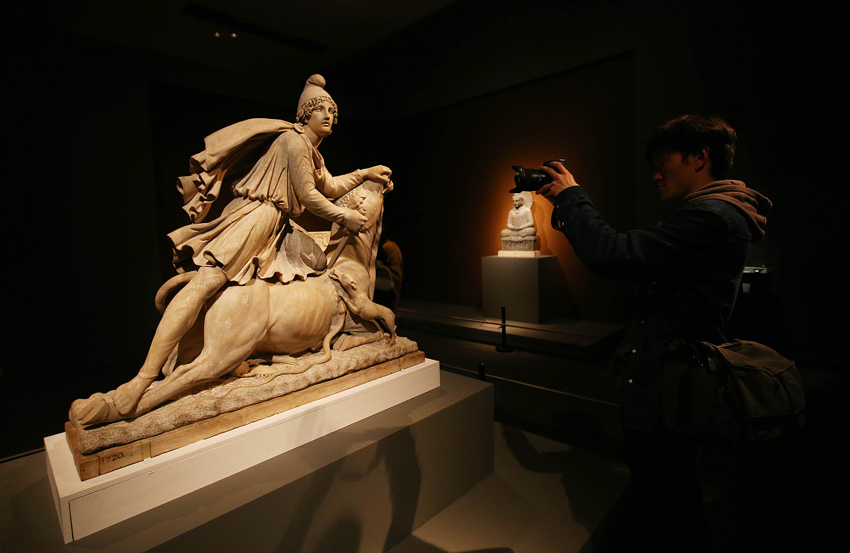 2017年3月1日,北京,"大英博物馆100件文物中的世界史"展览在中国国家