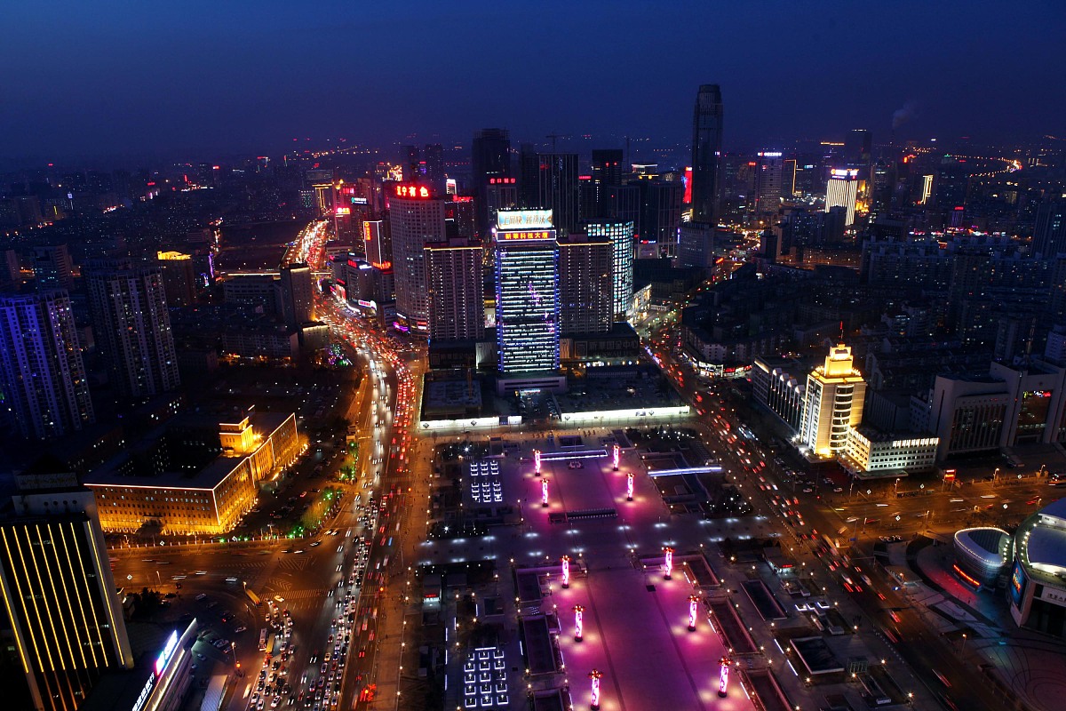 ***_***2014年02月10日,辽宁省沈阳市,沈阳地标——市府广场夜景如画.