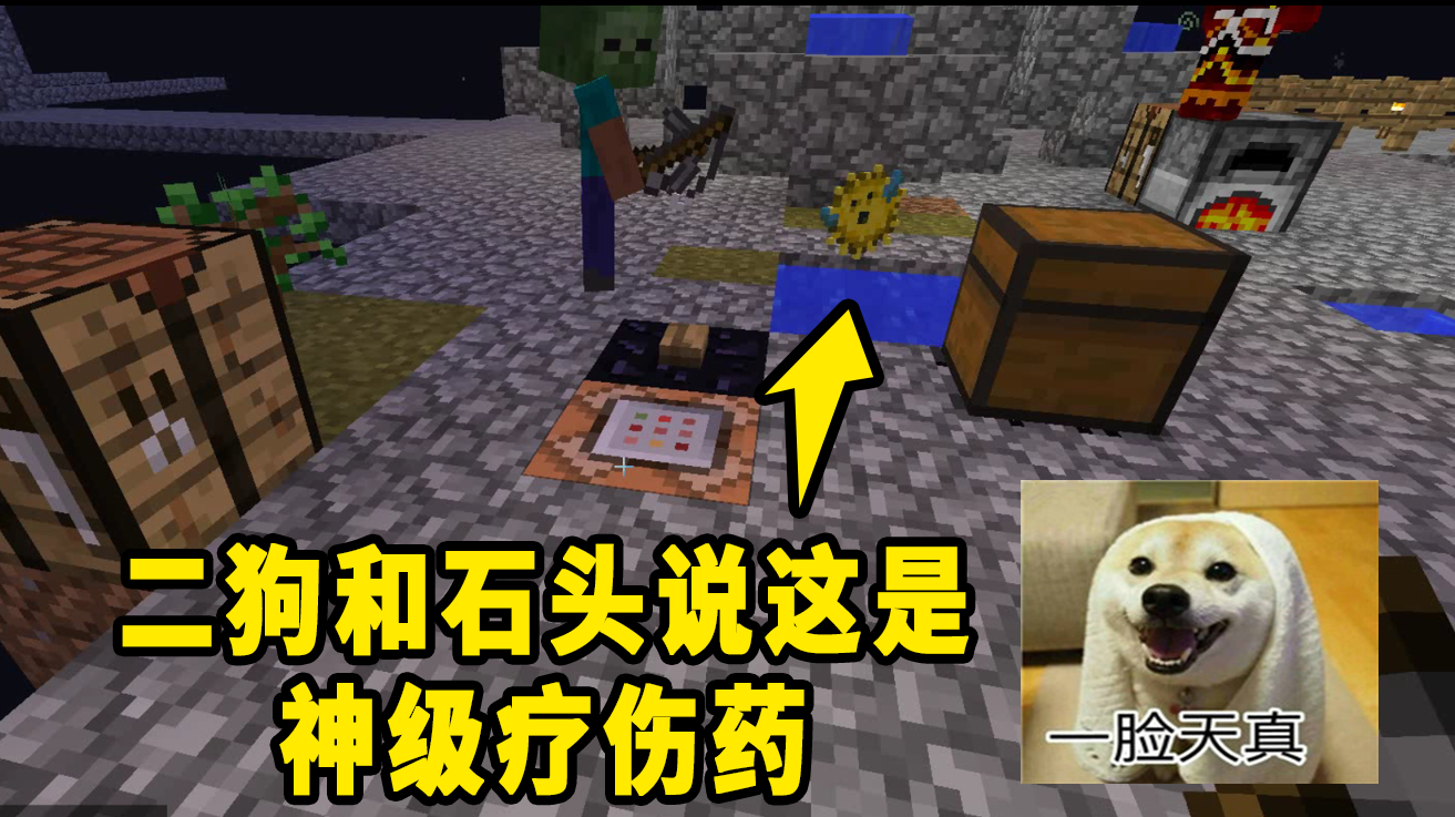 我的世界多人联机66:二狗给我“好东西”说能加血,小阳不敢说话