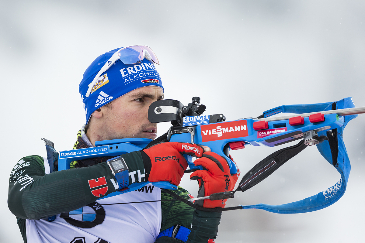 le grand bornand, france - december 15:  4th place simon schempp