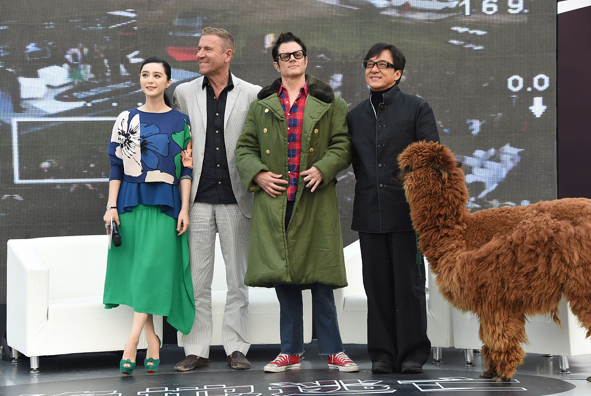 2014年10月23日,北京,电影《绝地逃亡》举办发布会.范冰冰,成龙, 导演