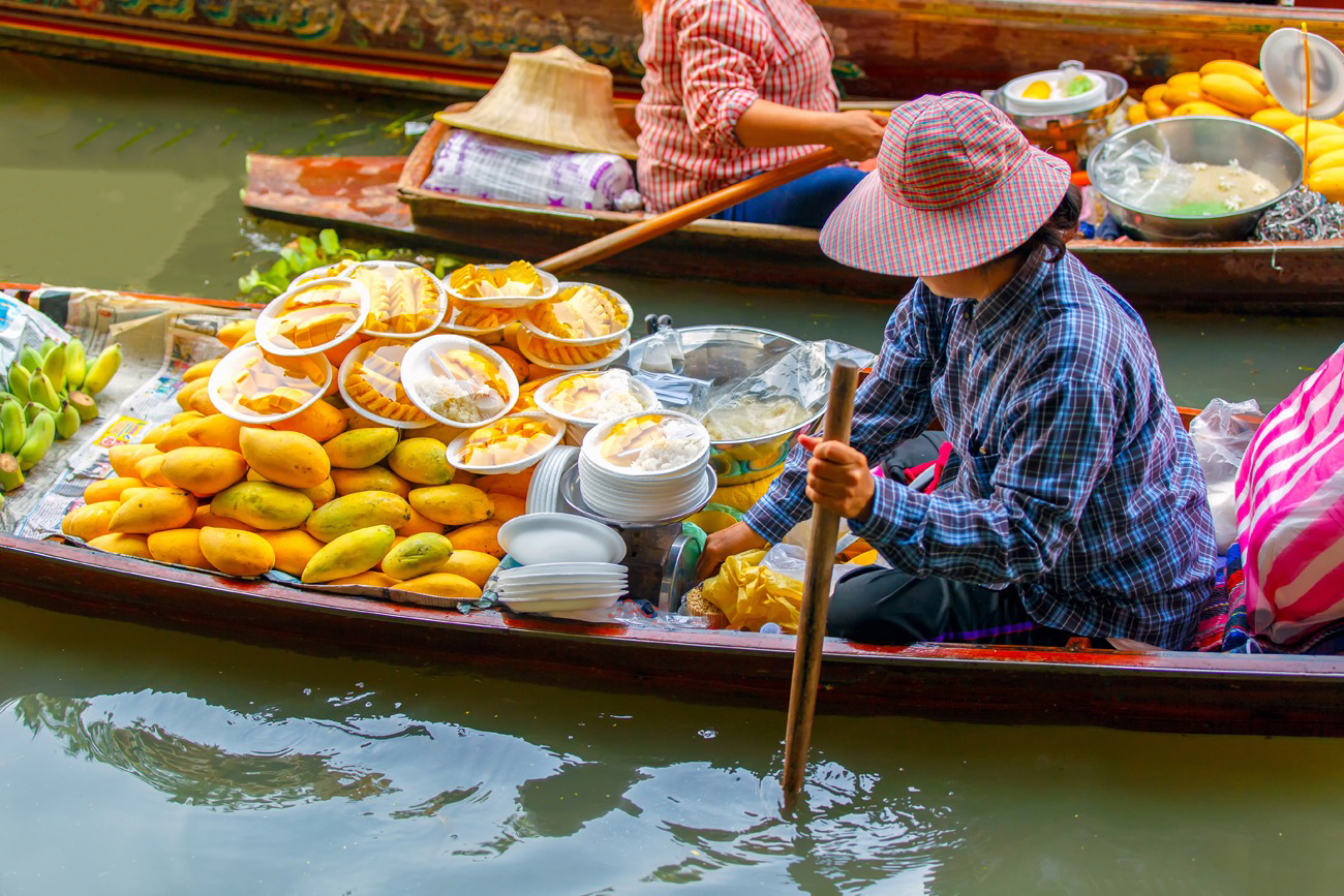 泰国水上市场美食