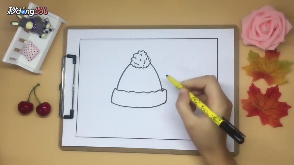 「手工」简笔画帽子 简单几步就学会