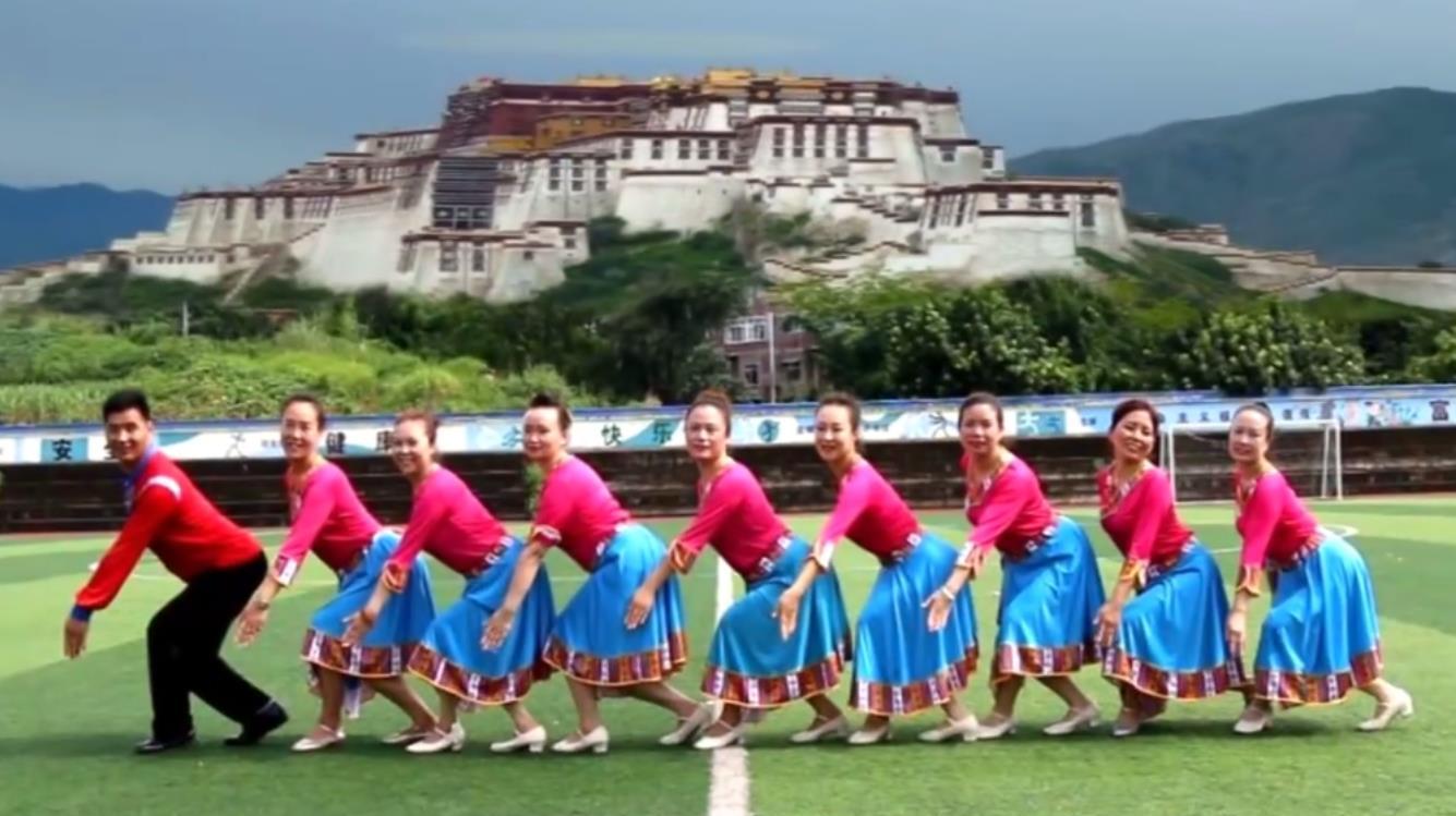 凤凰六哥广场舞《爱你无悔三千年》经典藏族舞教学