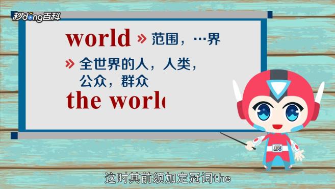 [图]World：一个英语单词