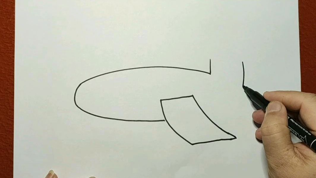 飞机与云朵儿童画